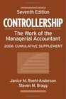 Controllership The Work of the Managerial Accountant 2006 Cumulative Supplement