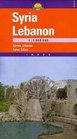 Syria  Lebanon Road and Travel Map by Cartographia