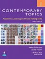 Contemporary Topics 1 Academic Listening and NoteTaking Skills