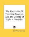 The University Of Traveling Students And The College Of Light  Pamphlet