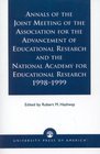 Annals of the Joint Meeting of the Association for the Advancement of Educational Research and the National Academy for Educational Research 19981999