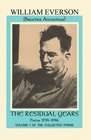 The Residual Years Poems 19341948