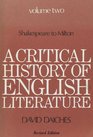 A Critical History of English Literature v 2