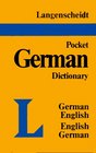 Langenscheidt's Pocket German Dictionary GermanEnglish EnglishGerman