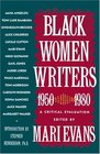 Black Women Writers   A Critical Evaluation