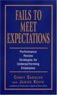 Fails to Meet Expectations Performance Review Strategies for Underperforming Employees