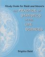 Study Guide for the Practice of Statistics in the Life Sciences