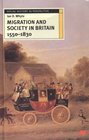 Migration and Society in Britain 15501830