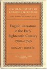 English Literature in the Early Eighteenth Century 17001740