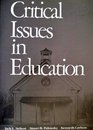 Critical Issues in Education