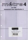 Metro 4 for AQA Assessment Pack Specification A