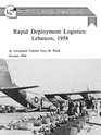 Rapid Deployment Logistics Lebanon 1958