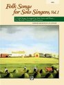 Folk Songs for Solo Singers Vol 1 High