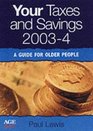 Your Taxes and Savings A Guide for Older People