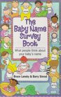 The Baby Name Survey Book What People Think About Your Baby's Name