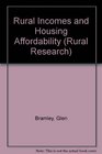 Rural Incomes and Housing Affordability
