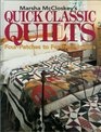 Marsha McCloskey's quick classic quilts Fourpatches to feathered stars