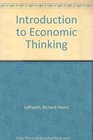 An introduction to economic thinking