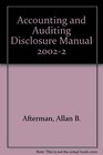 Accounting and Auditing Disclosure Manual 2003