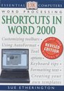 Shortcuts in Word 2000