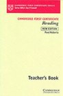 Cambridge First Certificate Reading Teacher's book