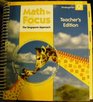 Hmh Math in Focus Teacher's Edition Grade Kbook a