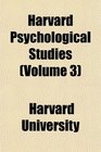 Harvard Psychological Studies