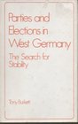 Parties and Elections in West Germany The Search for Stability