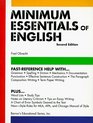 Minimum Essentials of English