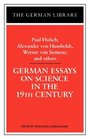 German Essays on Science in the Nineteenth Century