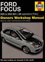 Ford Focus Petrol Service and Repair Manual 2005 to 2009