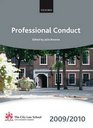 Professional Conduct 20092010 2009 Edition