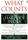 What Counts The Complete Harper's Index