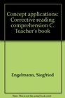 Concept applications Corrective reading comprehension C Teacher's book
