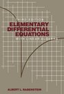 Elementary differential equations with linear algebra