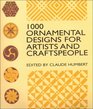 1000 Ornamental Designs for Artists and Craftspeople