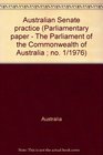 Australian Senate practice