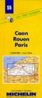 Michelin Caen/Rouen/Paris, France Map No. 55 (Michelin Maps  Atlases)