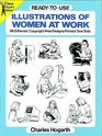 ReadytoUse Illustrations of Women at Work  96 Different CopyrightFree Designs Printed One Side