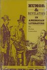 Humor and Revelation in American Literature The Puritan Connection