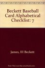 Beckett Baseball Card Alphabetical Checklist