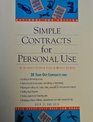 Simple Contracts for Personal Use