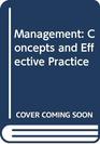 Management Concepts and Effective Practice