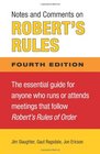 Notes and Comments on Robert's Rules Fourth Edition