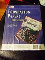 Foundation Papers for Use With Easy Paper-Pieced Miniatures: One Complete Set of Foundation Papers for Each Quilt