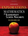 Explorations for Bassarear's Mathematics for Elementary School Teachers 5th