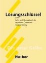 Lehr und bungsbuch der deutschen Grammatik Neubearbeitung Lsungsschlssel