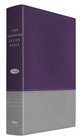 The Jeremiah Study Bible, NKJV: Purple/Gray LeatherLuxe(TM)