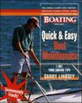 Quick and Easy Boat Maintenance 1001 TimeSaving Tips