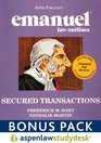 Emanuel Law Outlines Secured Transactions AspenLaw Studydesk Bonus Pack